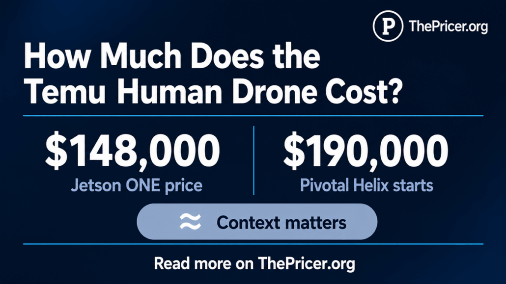Temu Human Drone Cost