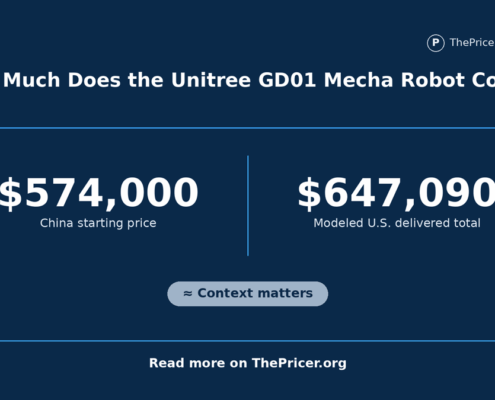 Unitree GD01 Mecha Robot Cost