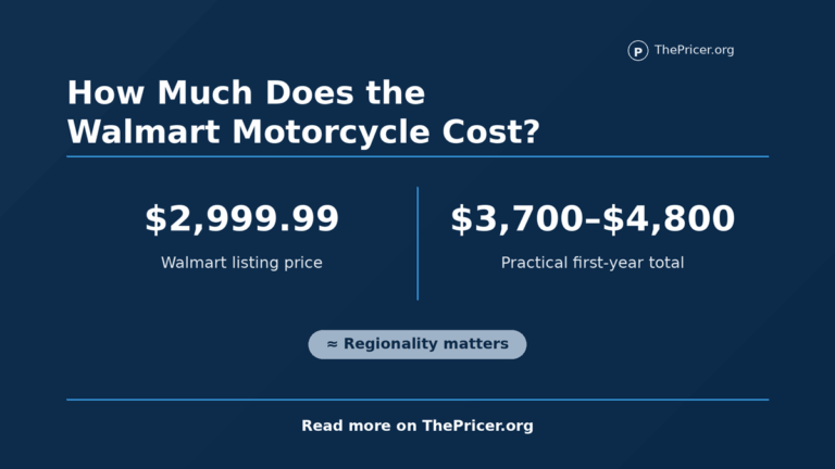 Walmart Motorcycle Cost