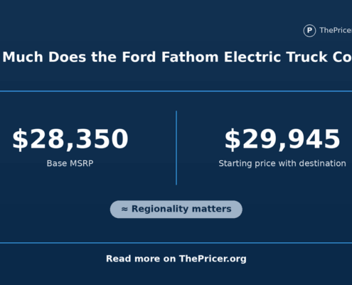 Ford Fathom Electric Truck Cost