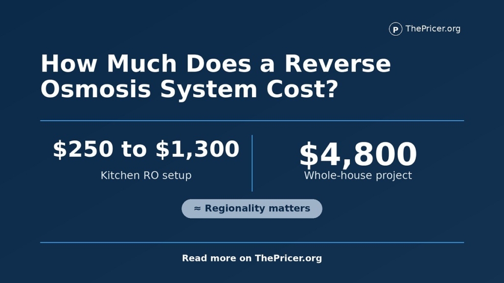 Reverse Osmosis System Cost