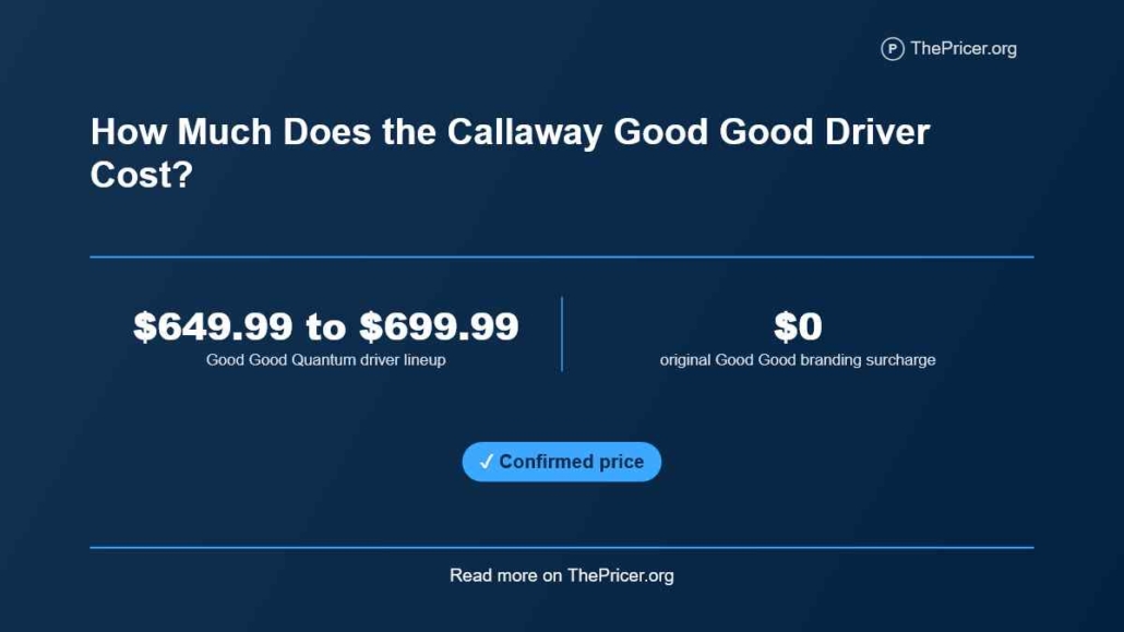 Callaway Good Good Driver Cost