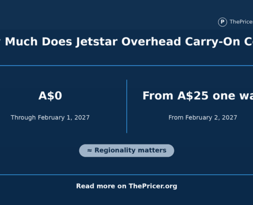 Jetstar Overhead Carry-On Cost