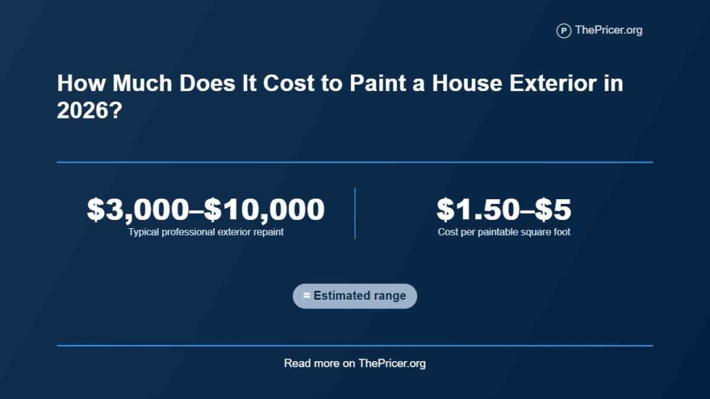 Exterior House Painting Cost