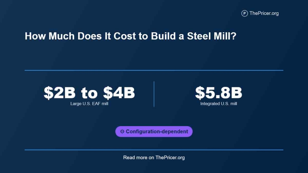 Cost to Build a Steel Mill