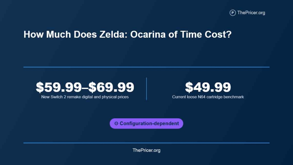 Zelda Ocarina of Time Cost