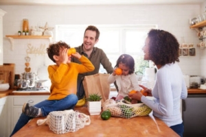 Family of Four Spend on Groceries per month